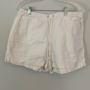 J. Crew Women’s Drawstring Linen Blend Shorts Size Large